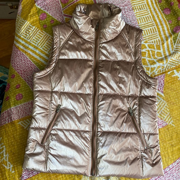 Tribal Jackets & Blazers - Tribal Jeans Rose gold puffer vest medium